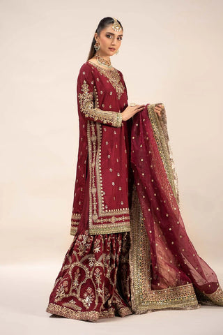 MARIA B NEW EXCLUSIVE RAW SILK PARTY WEAR HFZZ-034