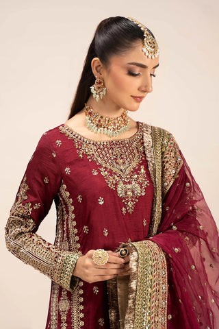MARIA B NEW EXCLUSIVE RAW SILK PARTY WEAR HFZZ-034