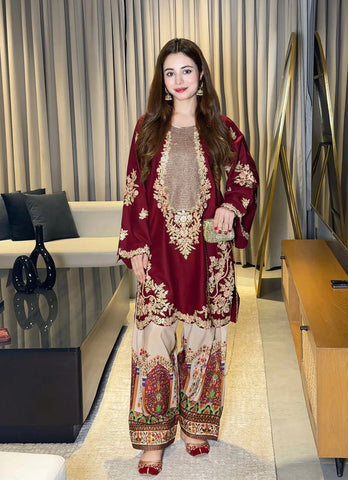 ETHNC NEW KAAFTAN STYLE SILK PARTY WEAR DZZZ-204