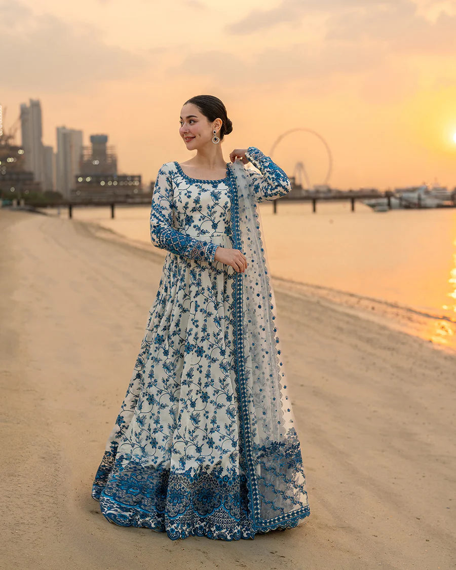 FAIZA SAQLAIN EMBROIDERED LUXURY LAWN MAXI