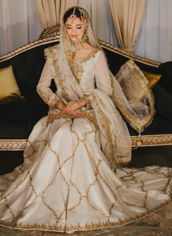 MAHA WAJAHAT NEW EXCLUSIVE BRIDAL GHARARA