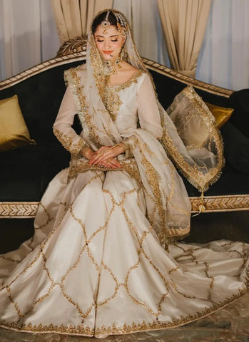 MAHA WAJAHAT NEW EXCLUSIVE BRIDAL GHARARA