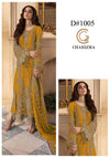 CHARIZMA NEW MUSTARD CHIFFON PARTY WEAR