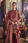 AFROZEH NEW CHIFFON MEHROON BRIDAL WEAR AZFZ-114