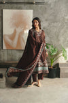 HADIZOUTFIT BROWN NEW LUXURY LAWN COLLECTION