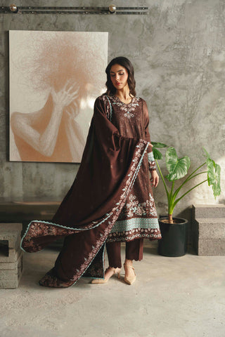 HADIZOUTFIT BROWN NEW LUXURY LAWN COLLECTION