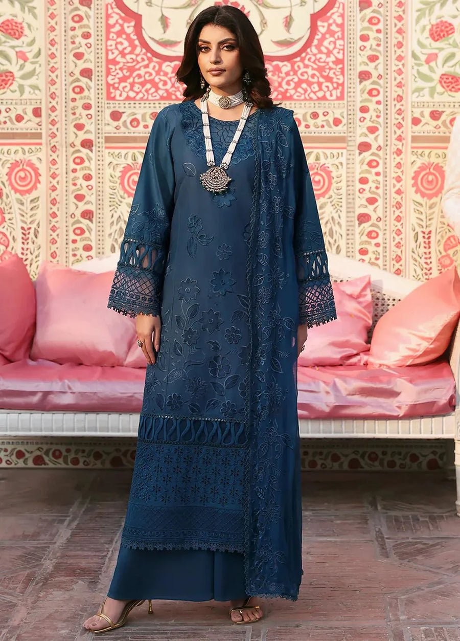 MAHNUR NEW CHIKANKARI LUXURY LAWN COLLECTION