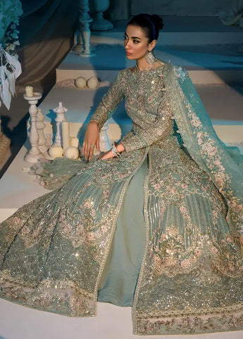 Evara By Elaf Embroidered Organza Maxi Unstitched 3 Piece EF24EF EFE-02 Elsa - Formal Collection