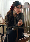 AZURE NEW BLACK CHIFFON PARTY WEAR CFEZ-118