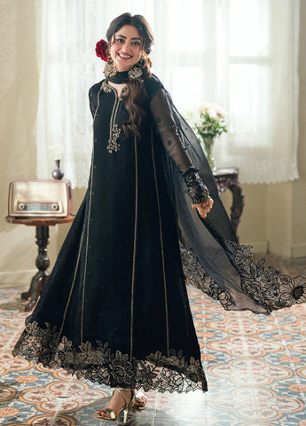 AZURE NEW BLACK CHIFFON PARTY WEAR CFEZ-118