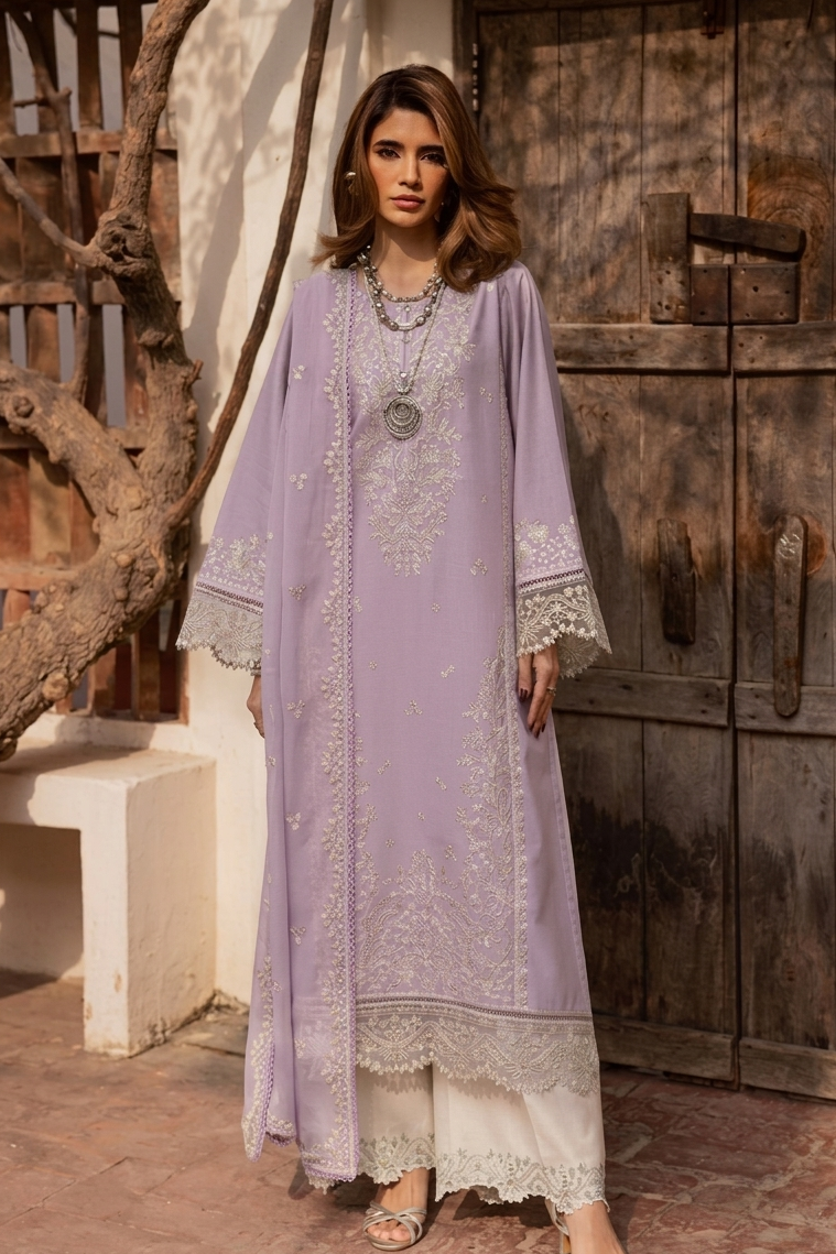 BATIK LILAC NEW LUXURY LAWN COLLECTION