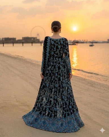 FAIZA SAQLAIN NEW CHIFFON PARTY WEAR MAXI FBZZ-176
