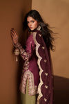 ETHNC NEW EMBROIDERED SILK PARTY WEAR DIZZ-154
