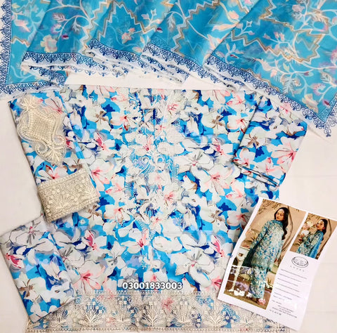 Ayzel Armelia Luxury Lawn Collection Unstitched 3Pc Suit