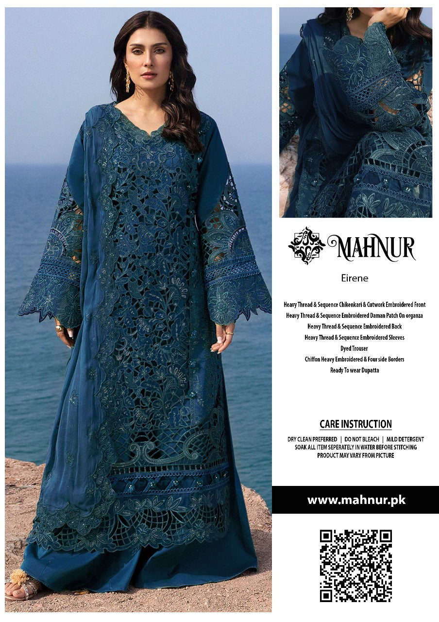 MAHNUR EMBROIDERED LUXURY LAWN COLLECTION