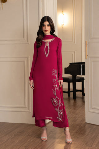 LULUSAR NEW RED RAWSILK PARTY WEAR