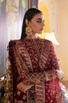 AFROZEH NEW CHIFFON MEHROON BRIDAL WEAR AZFZ-114