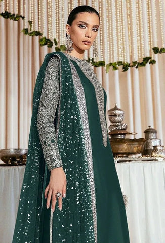 HUSSAIN REHAR ZINC GREEN FORMAL WEAR