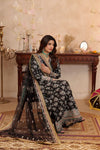 ANEELAS NEW BLACK RAW SILK PARTY WEAR FGEZ-022