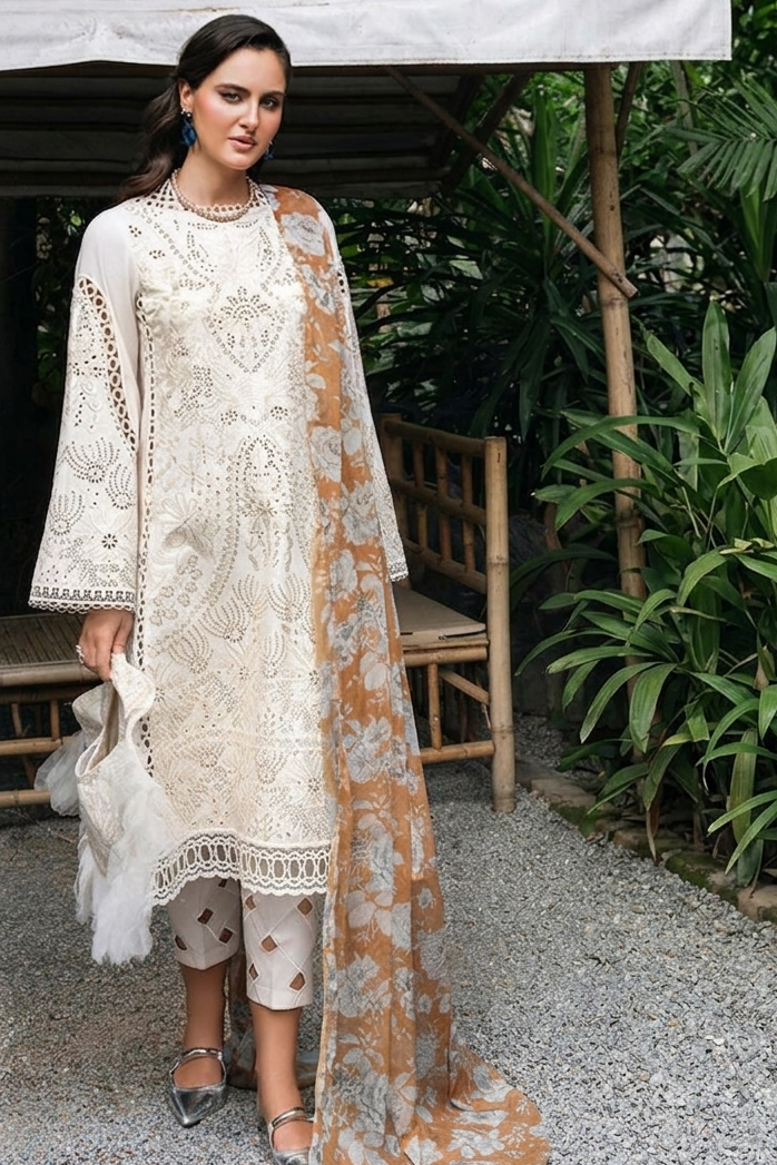 HADIZOUTFIT NEW CHIKANKARI LUXURY LAWN COLLECTION