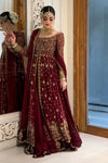 HARIS SHAKEEL NEW PURPLE BRIDAL WEAR MAXI ABZZZ-116