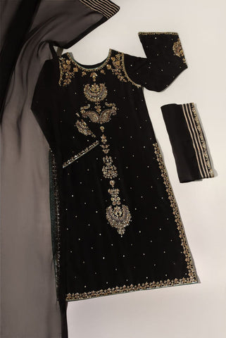 AGHA NOOR NEW VELVET DRESS