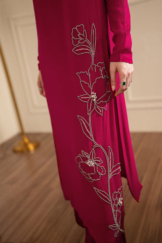 LULUSAR NEW RED RAWSILK PARTY WEAR