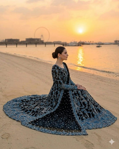 FAIZA SAQLAIN NEW CHIFFON PARTY WEAR MAXI FBZZ-176