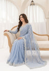 HADIZOUTFIT NEW SKY NET PARTY WEAR SAREE FEZZ-262