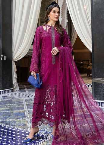MARIA B EMBROIDERED LUXURY LAWN COLLECTION UNSTITCHED 3PC SUITE