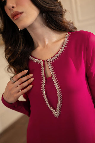 LULUSAR NEW RED RAWSILK PARTY WEAR