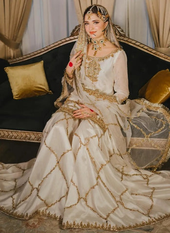 MAHA WAJAHAT NEW EXCLUSIVE BRIDAL GHARARA