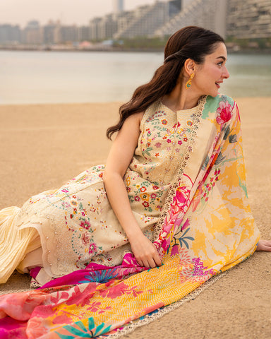FAIZA SAQLAIN EMBROIDERED LUXURY LAWN COLLECTION