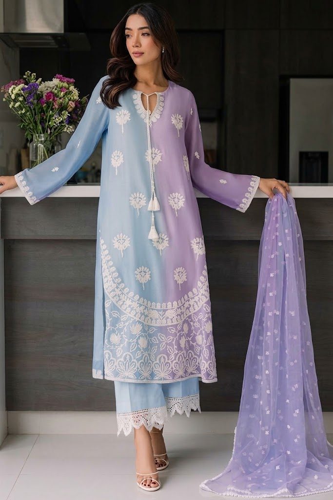 HADIZOUTFIT NEW TIE N DIE CHIFFON PARTY WEAR CHZZZ-168