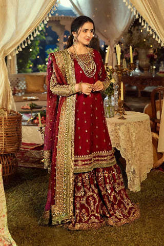 MARIA B NEW EXCLUSIVE RAW SILK PARTY WEAR HFZZ-034