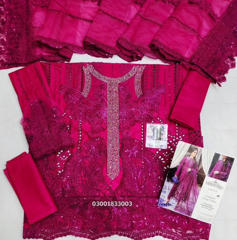 MARIA B EMBROIDERED LUXURY LAWN COLLECTION UNSTITCHED 3PC SUITE