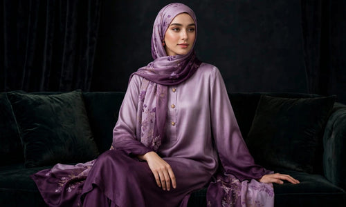 HADIZOUTFIT NEW DIGITAL PRINTED SILK FORMAL WEAR