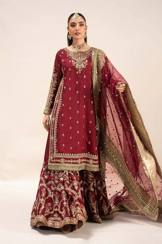 MARIA B NEW EXCLUSIVE RAW SILK PARTY WEAR HFZZ-034