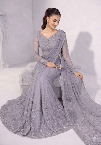 MARIA B NEW EXCLUSIVE NET SAREE EEZZ-281