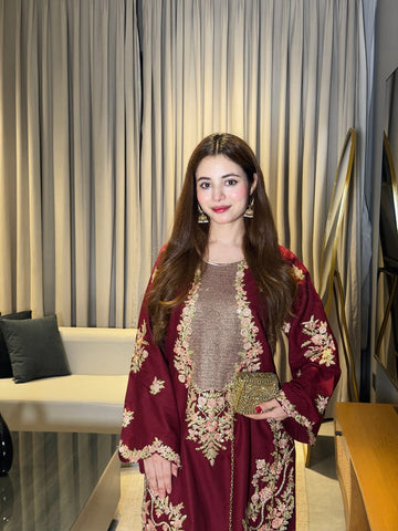 ETHNC NEW KAAFTAN STYLE SILK PARTY WEAR DZZZ-204