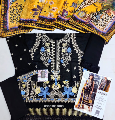 BIN ILYAS EMBROIDERED LUXURY LAWN COLLECTION