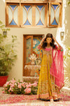 NAMEERA BY FAROOQ YELLOW NET BRIDAL MAXI AZEZZ-153