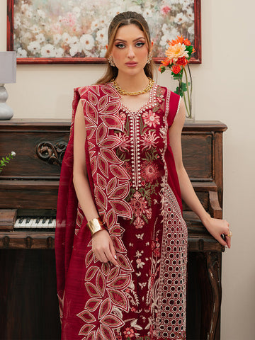 MAHNUR NEW CHIKANKARI LUXURY LAWN COLLECTION