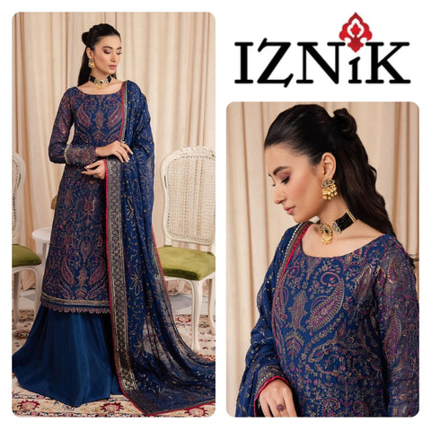 IZNIK NEW EXCLUSIVE ORGANZA GHARARA
