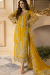 CHARIZMA NEW MUSTARD CHIFFON PARTY WEAR