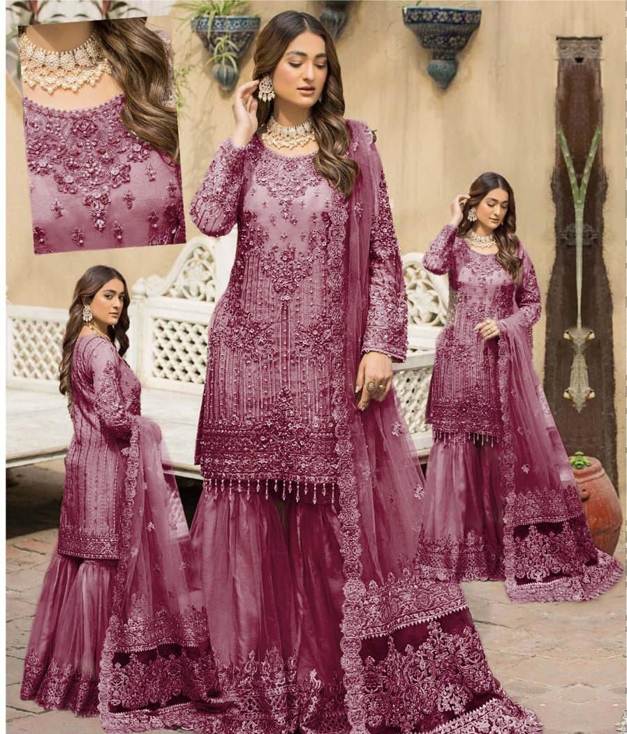 IMROZIA NEW NET GHARARA COLLECTION