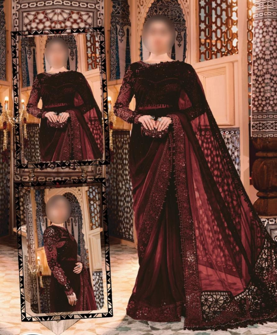 MARIA.B NEW EXCLUSIVE NET SAREE