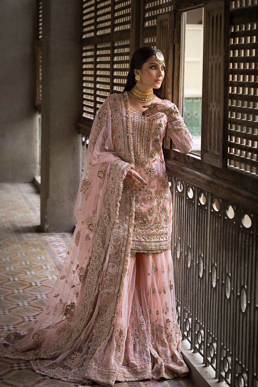 Jahan By Erum Khan Embroidered Net Suit Sahiba - Formals Collection