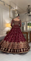 HARIS SHAKEEL NEW PURPLE BRIDAL WEAR MAXI ABZZZ-116
