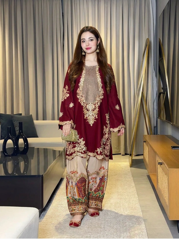 ETHNC NEW KAAFTAN STYLE SILK PARTY WEAR DZZZ-204